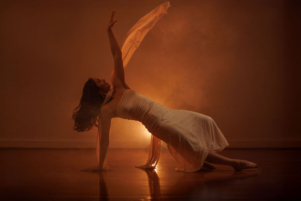 Kayla performing an artistic dance pose